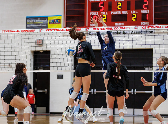 Centennial vs Blaine Girls Varsity Volleyball 98