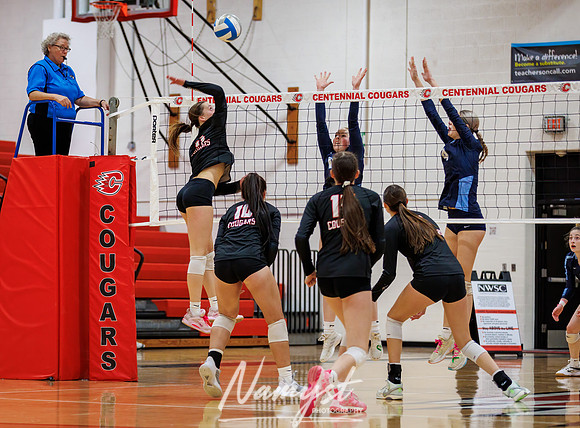 Centennial vs Blaine Girls Varsity Volleyball 106