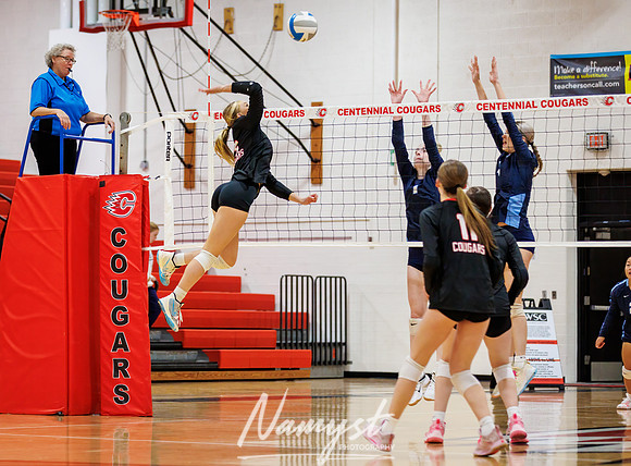 Centennial vs Blaine Girls Varsity Volleyball 116