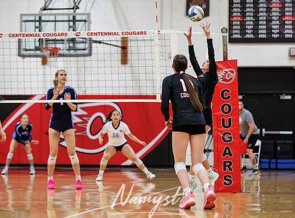 Centennial vs Blaine Girls Varsity Volleyball 125