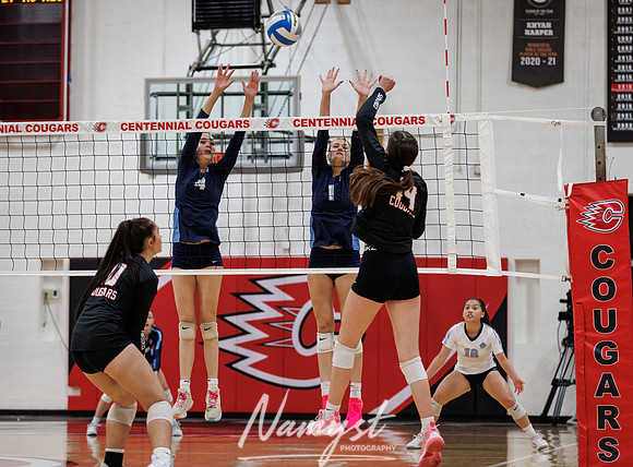 Centennial vs Blaine Girls Varsity Volleyball 126