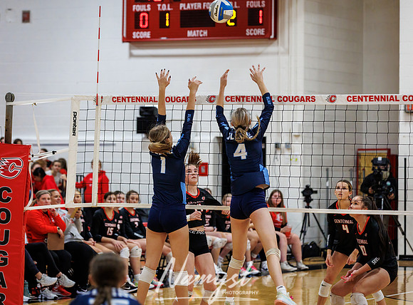 Centennial vs Blaine Girls Varsity Volleyball 129