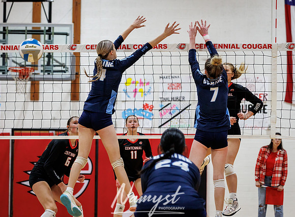 Centennial vs Blaine Girls Varsity Volleyball 135