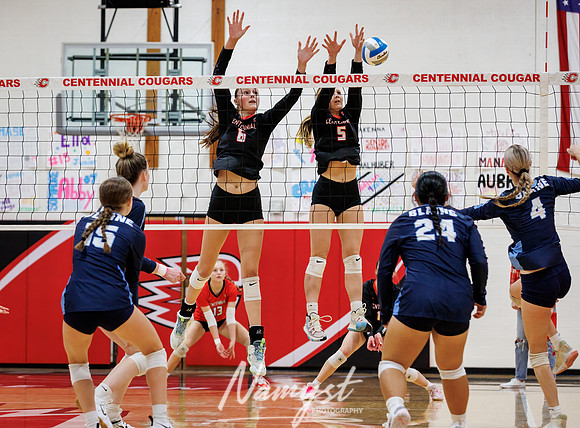 Centennial vs Blaine Girls Varsity Volleyball 136