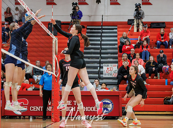 Centennial vs Blaine Girls Varsity Volleyball 219