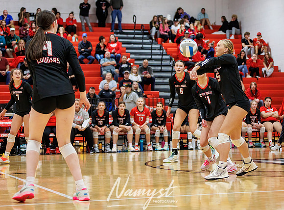 Centennial vs Blaine Girls Varsity Volleyball 258