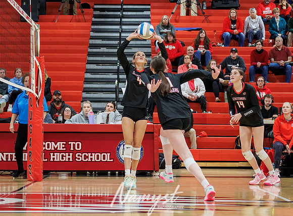 Centennial vs Blaine Girls Varsity Volleyball 261