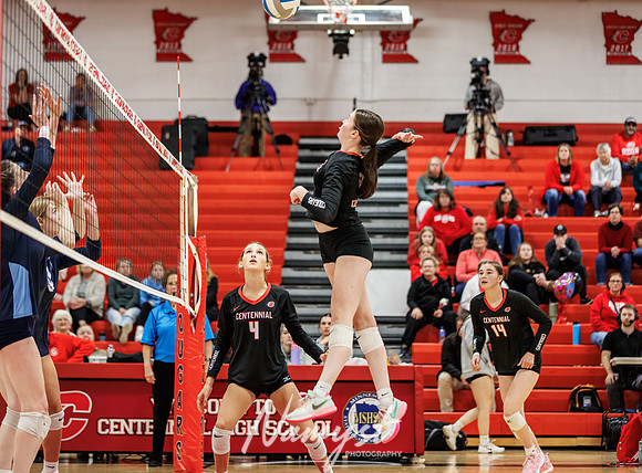 Centennial vs Blaine Girls Varsity Volleyball 265