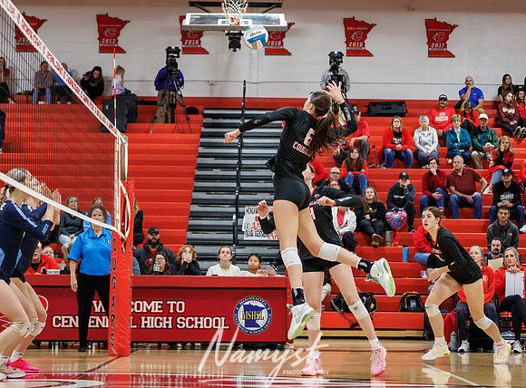 Centennial vs Blaine Girls Varsity Volleyball 283