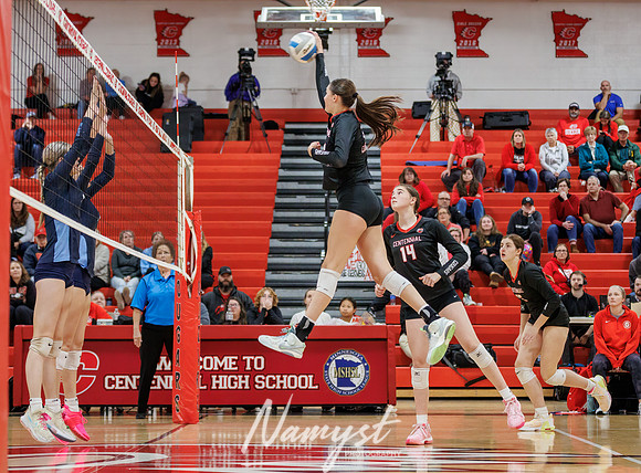Centennial vs Blaine Girls Varsity Volleyball 284