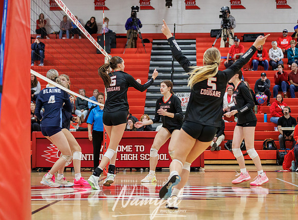 Centennial vs Blaine Girls Varsity Volleyball 286
