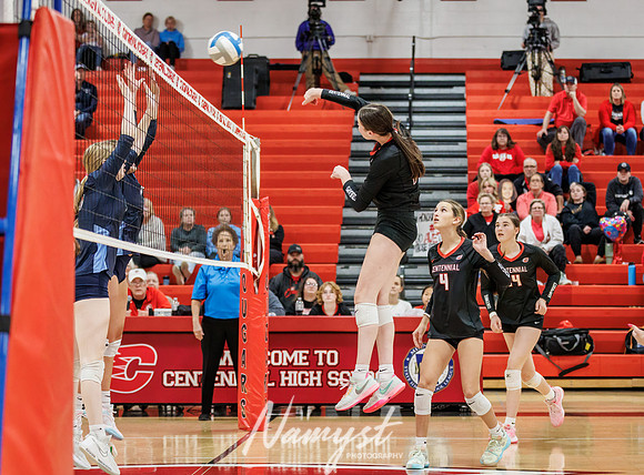 Centennial vs Blaine Girls Varsity Volleyball 308