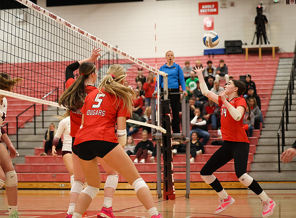 Centennial vs Anoka Girls Varsity Volleyball 214