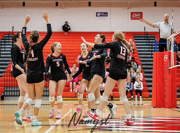 Centennial vs Totino-Grace Varsity Volleyball 80