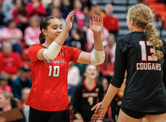 Centennial vs Totino-Grace Varsity Volleyball 136