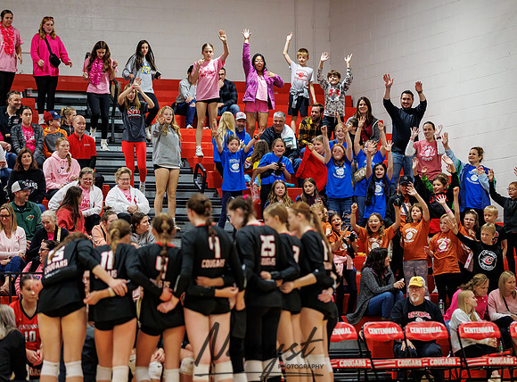 Centennial vs Totino-Grace Varsity Volleyball 139
