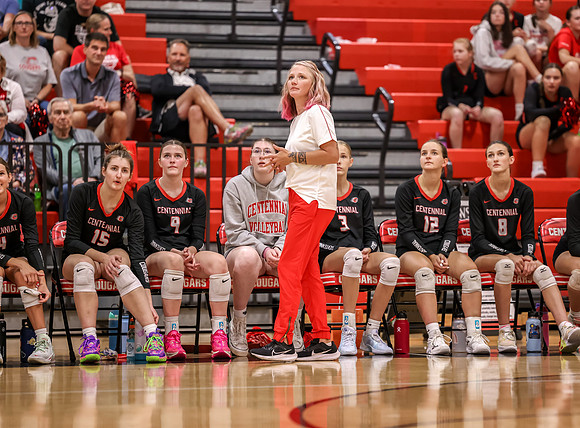 Centennial vs Coon Rapids Girls Varsity Volleyball 37