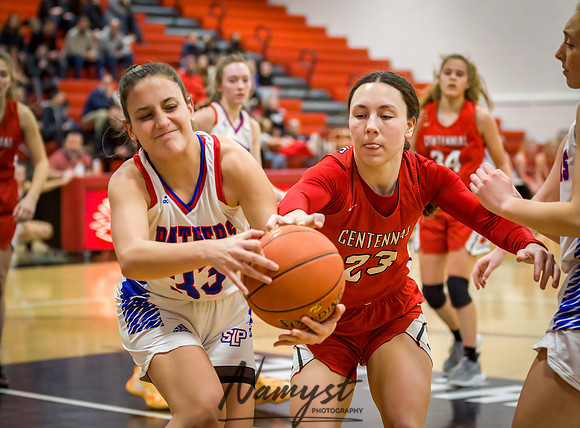 Centennial vs Spring Lake Park Girls Varsity Basketball 050