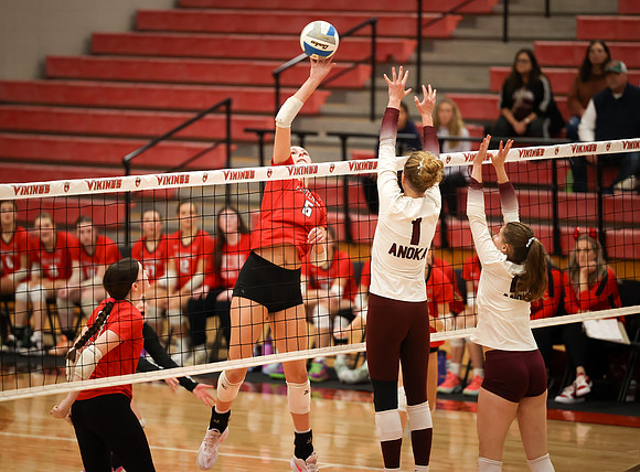 Centennial vs Anoka Girls Varsity Volleyball 324