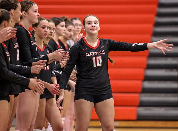 Centennial vs Coon Rapids Girls Varsity Volleyball 8