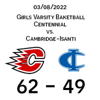 2020 03 08 Centennial vs Cambridge-Isanti