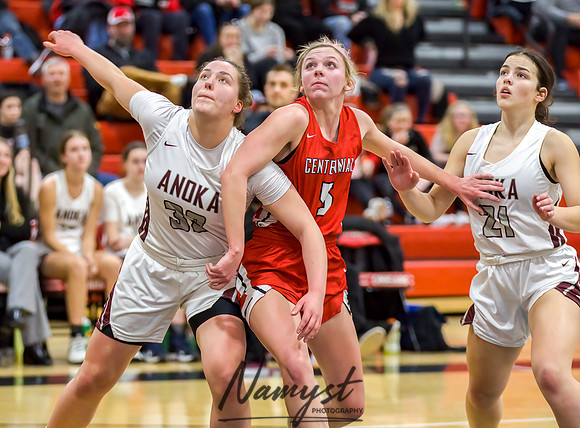 Centennial vs Anoka Girls Varsity Basketball 073