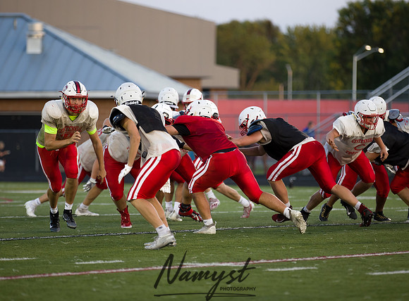 Centennial High School Open Football Practice 479
