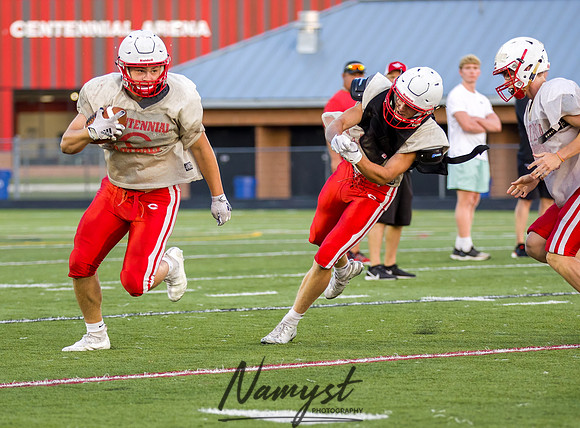 Centennial High School Open Football Practice 486
