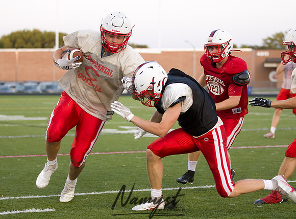 Centennial High School Open Football Practice 489