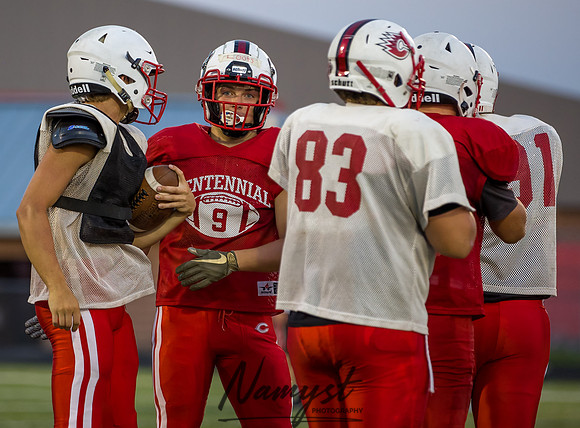 Centennial High School Open Football Practice 496