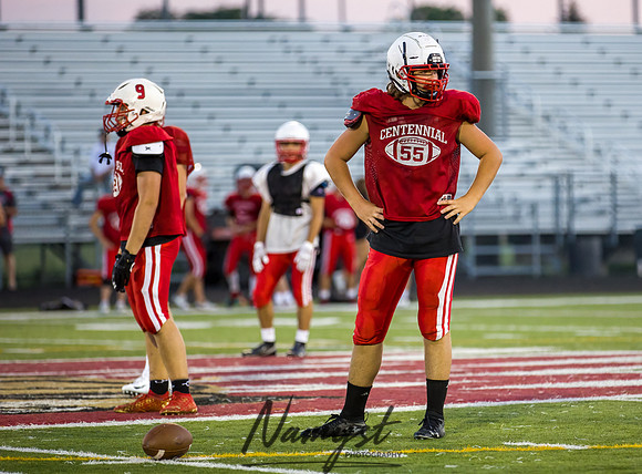 Centennial High School Open Football Practice 498