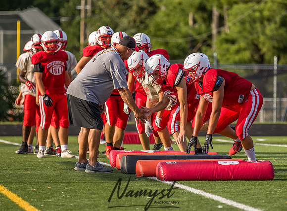 Centennial High School Open Football Practice 387