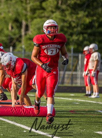 Centennial High School Open Football Practice 389