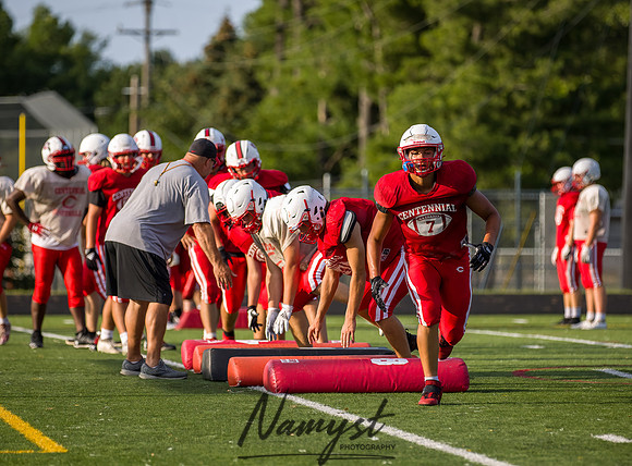 Centennial High School Open Football Practice 388