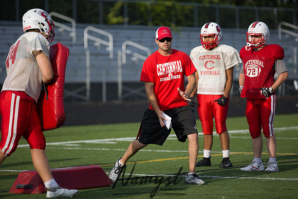 Centennial High School Open Football Practice 395