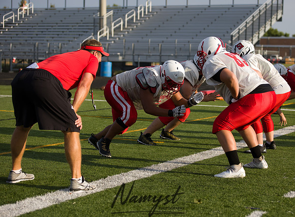 Centennial High School Open Football Practice 398