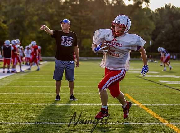 Centennial High School Open Football Practice 408