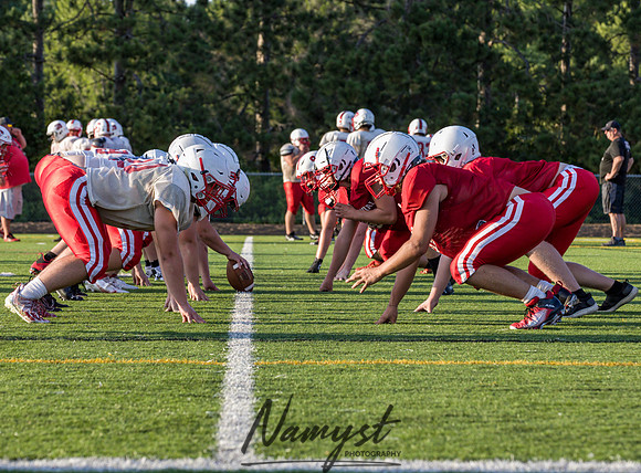 Centennial High School Open Football Practice 413