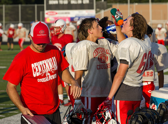 Centennial High School Open Football Practice 419