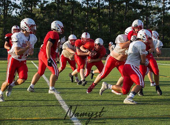 Centennial High School Open Football Practice 417