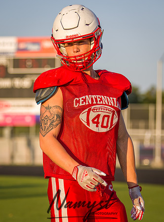 Centennial High School Open Football Practice 443