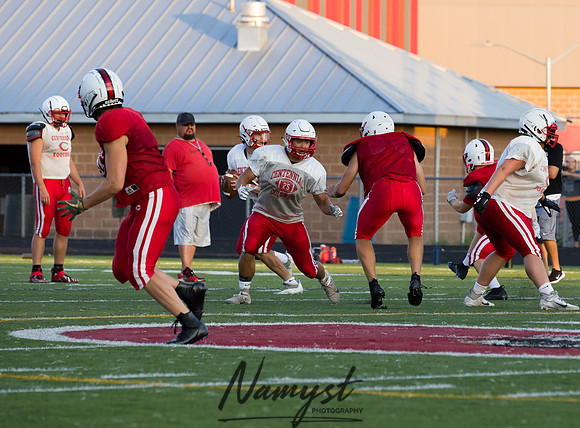 Centennial High School Open Football Practice 455