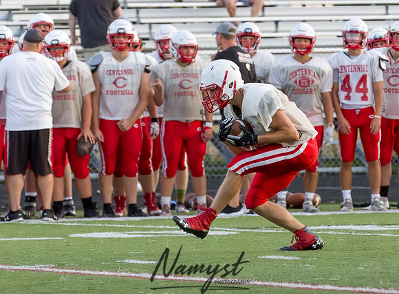 Centennial High School Open Football Practice 469