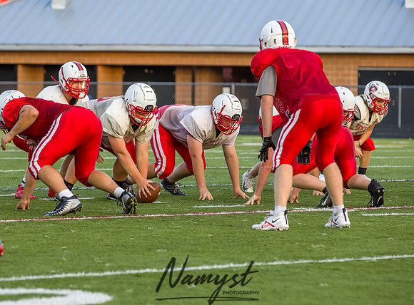 Centennial High School Open Football Practice 470