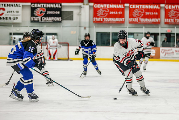 Centennial vs Roger JV Hockey 79