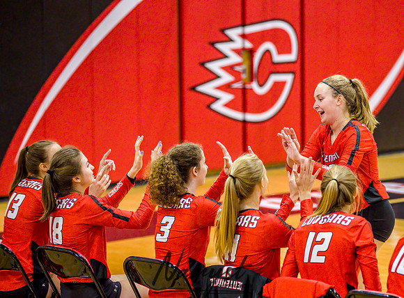 Centennial vs Maple Grove Varsity Volleyball 0109