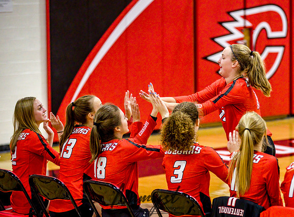 Centennial vs Maple Grove Varsity Volleyball 0111