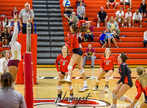 Centennial vs Maple Grove Varsity Volleyball 0118