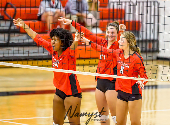 Centennial vs Maple Grove Varsity Volleyball 0120