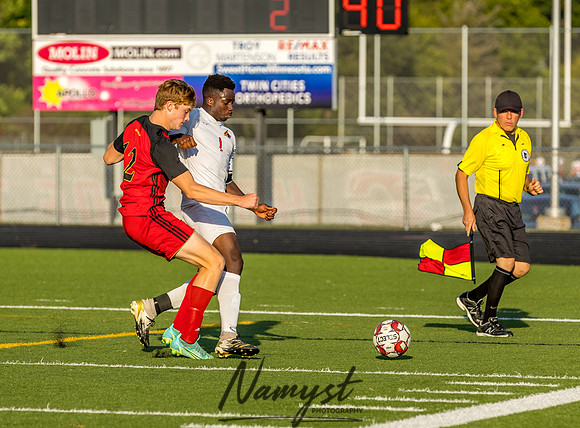 Centennial vs Coon Rapids Boys Varsity Soccer 0070